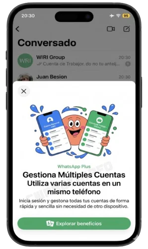 Utiliza varias cuentas en un mismo teléfono.